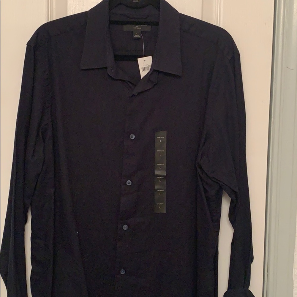 Banana Republic L Linen Blend Shirt